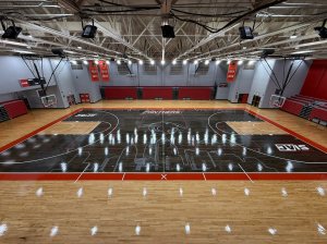 Atlanta skyline featured prominently on new HBCU basketball court